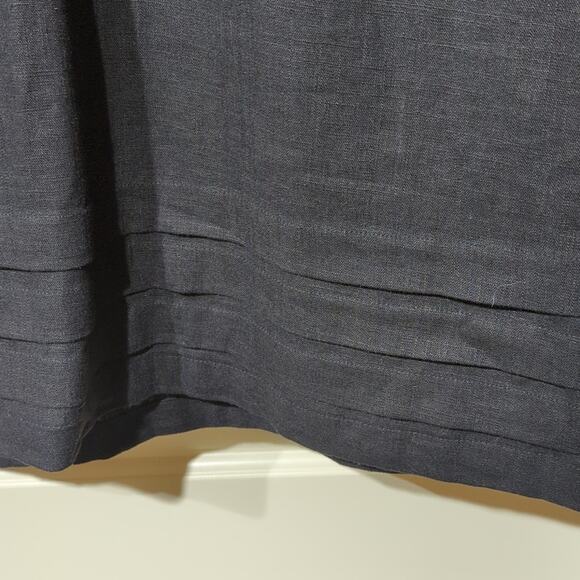 Original Nicole Miller Linen/Viscose Black Classic V-Neck Sheath Dress Size S - Picture 2 of 11